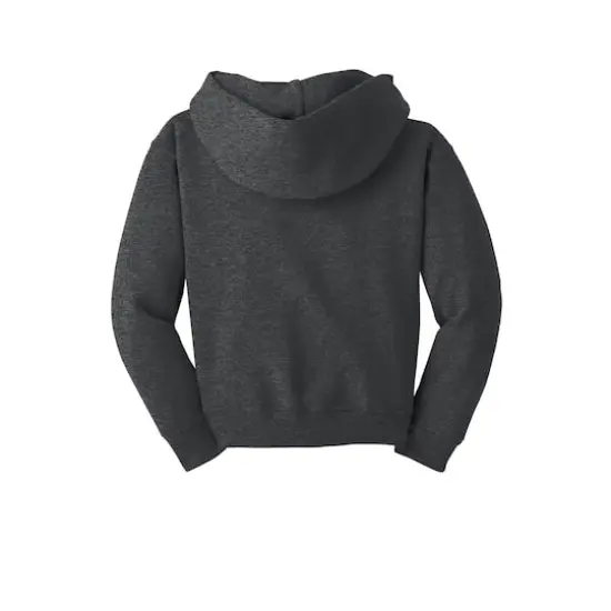 JERZEES® NuBlend® Youth Pullover Hooded Sweatshirt Black Heather {5}