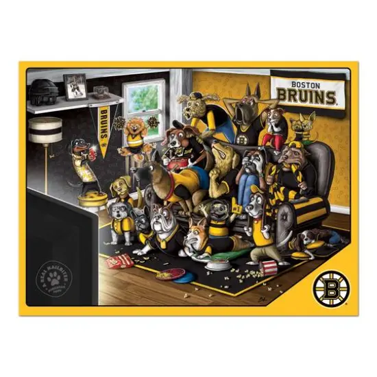 NHL Purebred Fans A Real Nailbiter 500 Piece Puzzle Boston Bruins {5}