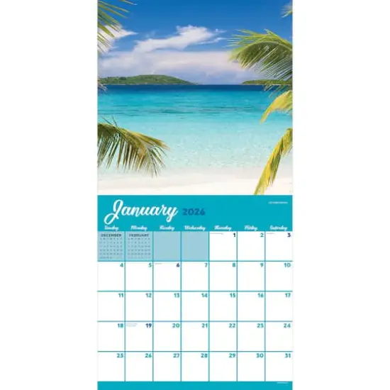 2026 Tropical Beaches Wall Calendar {3}