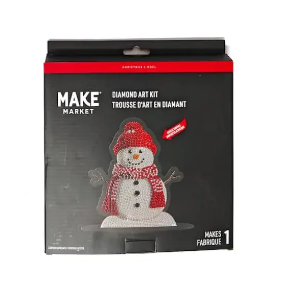8" x 7.75" Snowman Diamond Art Table Topper Kit by Make Market® {5}