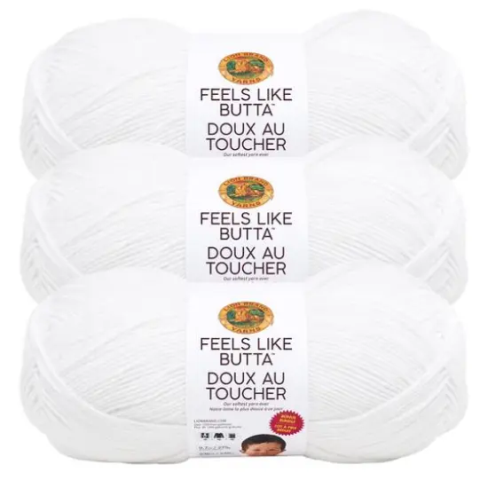 3 Pack Lion Brand&reg; Feels Like Butta&trade; Yarn White {1}