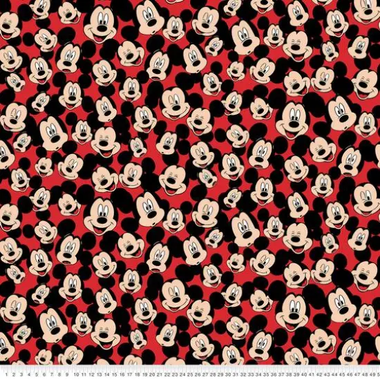 Springs Creative Disney&reg; Mickey Mouse Heads on Red Fleece {1}
