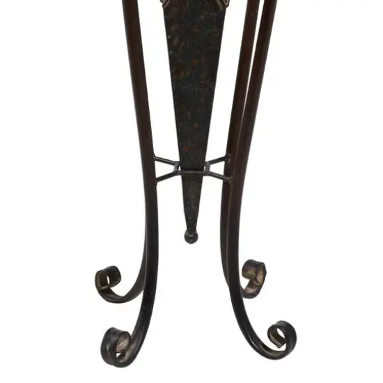 Brown Metal Rustic Planter with Curved Legs Set {4}