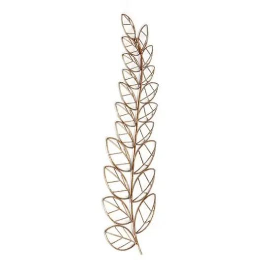 Habitat Decor 33" Gold Eber Leaves Metal Wall Art {5}