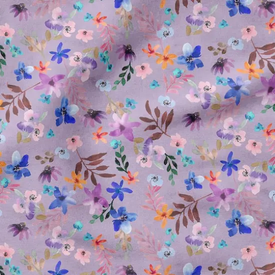 Fabric Editions Purple Bellino Foliage Cotton Fabric {5}