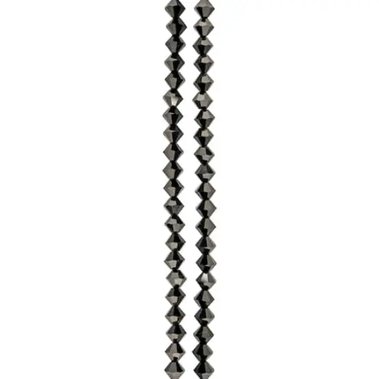 Preciosa Glass Crystal Bicone Beads, 6mm by Bead Landing&trade; Jet {4}