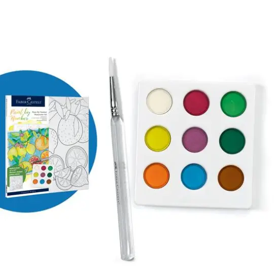 Faber-Castell Produce Paint by Number Watercolor Set {4}
