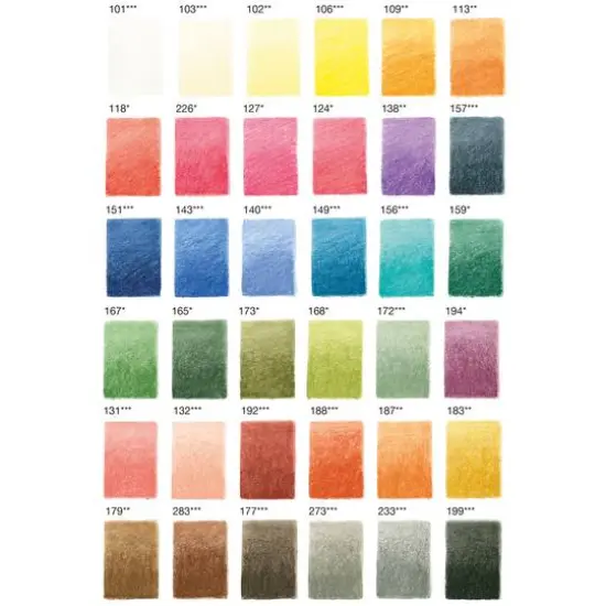 Faber-Castell Pitt 36 Color Pastel Pencil Set {4}