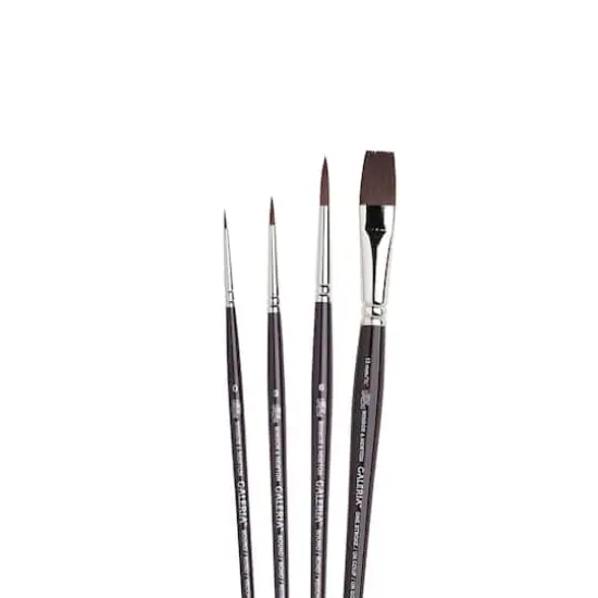 Winsor & Newton&reg; Galeria&reg; Short Handle 4 Piece Brush {3}