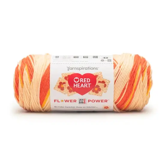 3 Pack Red Heart&reg; All In One Flower Power&trade; Yarn Rosy Disposition {4}