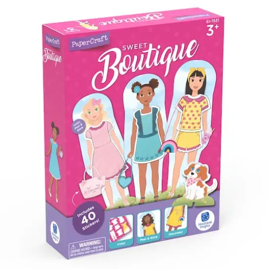 Educational Insights&reg; Papercraft Sweet Boutique Paper Dolls Kit {4}