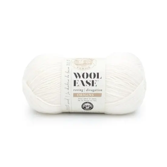 Lion Brand&reg; Wool-Ease&reg; Roving Origins Yarn Cream {1}