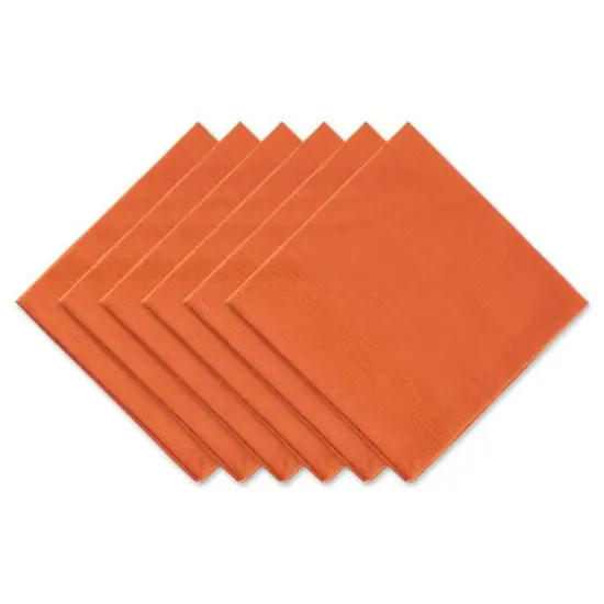 DII&reg; Burnt Orange Dobby Stripe Cloth Dinner Napkins, 6ct. {1}