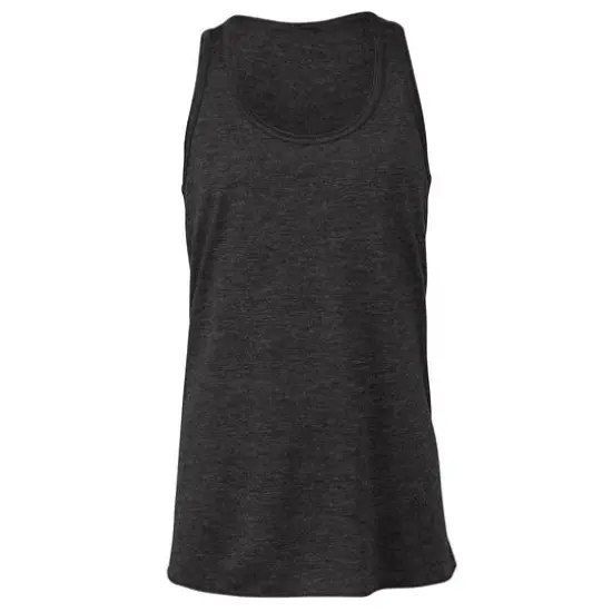 BELLA+CANVAS&reg; Youth Flowy Racerback Tank Dark Grey Heather {1}