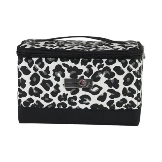 Everything Mary Cheetah Collapsible Sewing Kit Organizer Box {1}