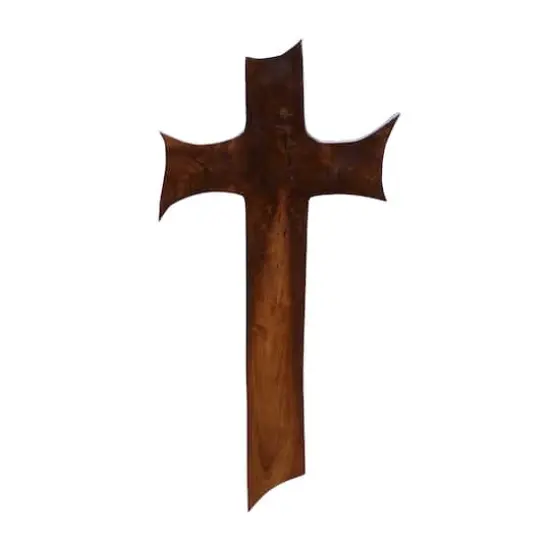 Brown Teak Wood Eclectic Style Wall Decor 20" x 10" x 1" {1}