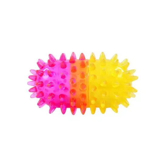 fouFIT Pink & Yellow Pill Spiker Dog Chew Toy {2}
