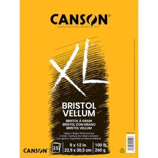 Canson&reg; XL&reg; Bristol Spiral Vellum Pad {1}