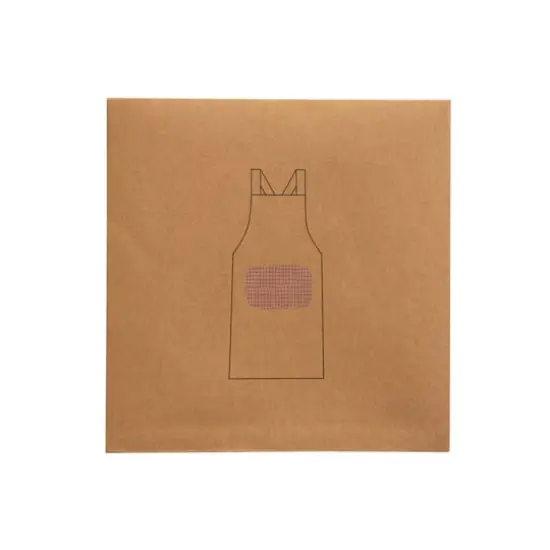 Hello Honey&reg; Terra Cotta Woven Linen & Cotton Waffle Apron with Pocket {5}