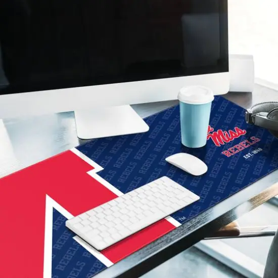 College Football Logo Series Desk Pad Mississippi Rebels {5}