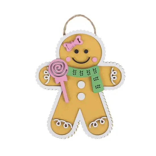 6" Gingerbread Plaque DIY Wood D&eacute;cor Kit by Make Market&reg; {3}