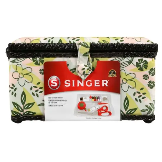 SINGER&reg; Natures Floral Pattern Sewing Basket Kit {1}