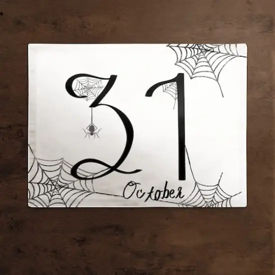 October 31 18" x 14" Cotton Twill Placemat {3}