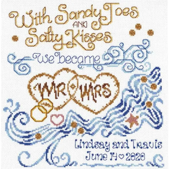 Imaginating Salty Kisses Wedding Counted Cross Stitch Kit {3}