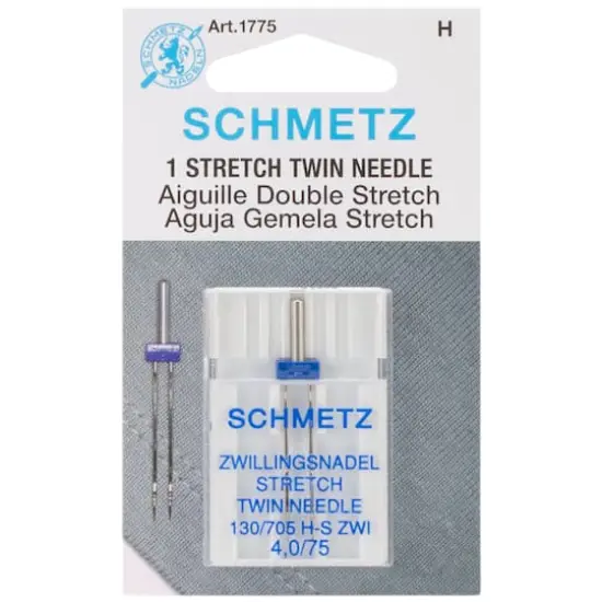 SCHMETZ Stretch Twin Machine Needle, 4.0/75 {3}