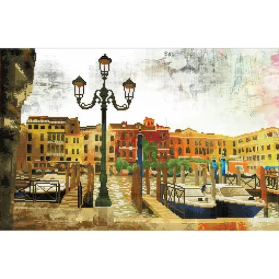 Diamond Dotz&reg; Intermediate Waiting for Passengers Diamond Painting Kit {1}