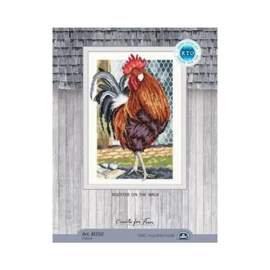 RTO Rooster On The Walk Cross Stitch Kit {3}