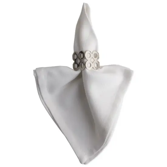 DII&reg; Silver Square Die Cut Napkin Rings, 6ct. {5}
