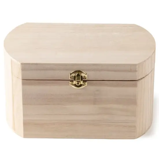 9.5" Wood Oval Box by Make Market&reg; {4}