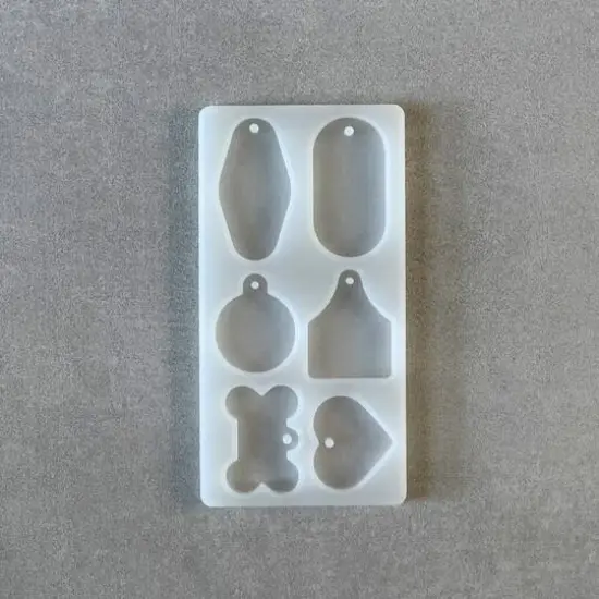 Jewelry Made By Me Resin Craft Keychain Tags Mold {3}