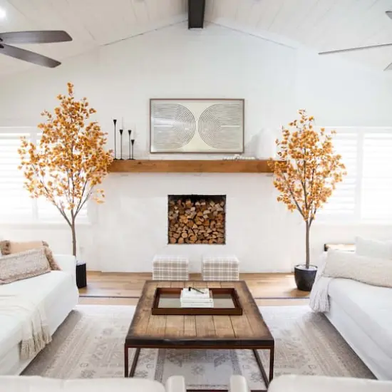 8ft. Potted Artificial Autumn Eucalyptus Tree {4}