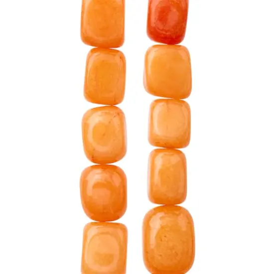 Orange Jade Nugget Beads, 14mm by Bead Landing&trade; {1}