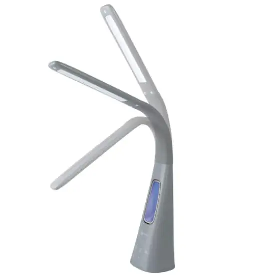 OttLite 26.5" Cool Breeze Fan Lamp Gray {6}