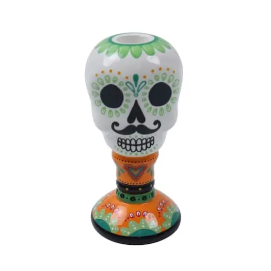 Assorted 6" Sugar Skull Candle Holder by Ashland&reg;, 1pc. {3}