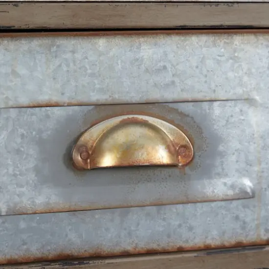 Brown Wood Farmhouse Wall Shelf, 13" x 38" x 10" {5}