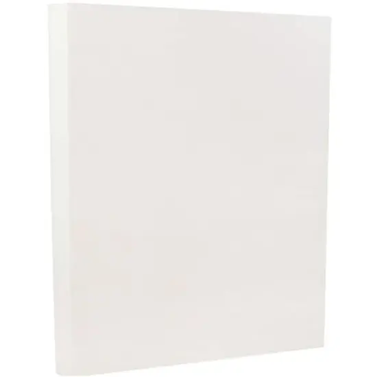 JAM Paper 8.5" x 11" Parchment Cardstock, 50 Sheets White {1}