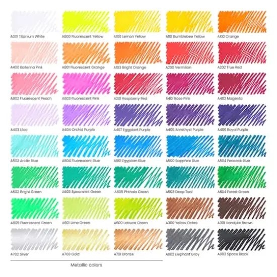 Arteza&reg; Bright Colors Extra Fine Acrylic Paint Marker Set {3}