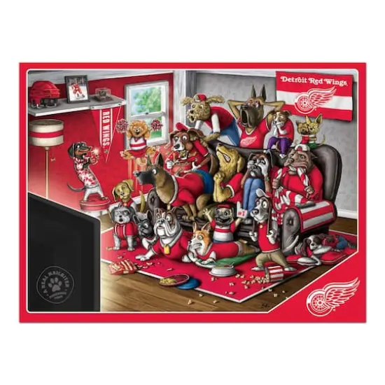 NHL Purebred Fans A Real Nailbiter 500 Piece Puzzle Detroit Red Wings {5}