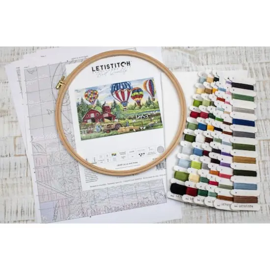 Letistitch Up Up and Away Counted Cross Stitch Kit {5}