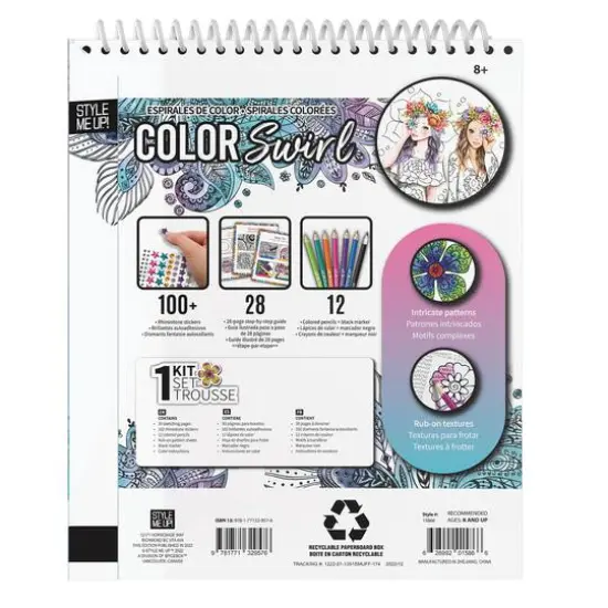 Style Me Up! Cool Swirl Art Kit {6}
