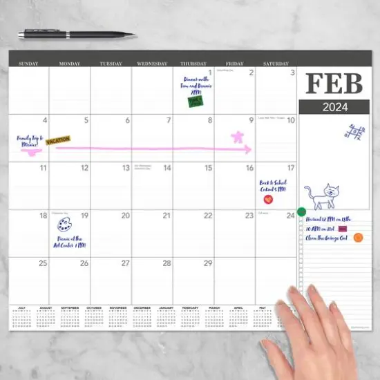 TF Publishing 2024 Professional Medium Desk Pad Monthly Blotter Calendar {3}