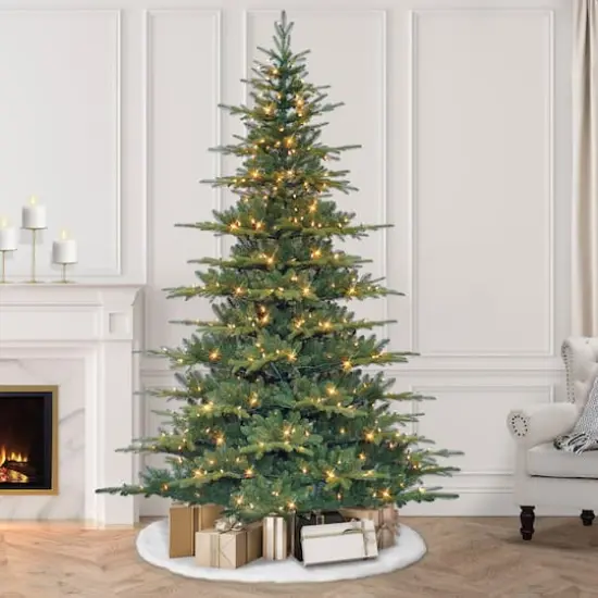 7.5ft. Pre-Lit Utah Artificial Fir Christmas Tree, Clear Lights {3}