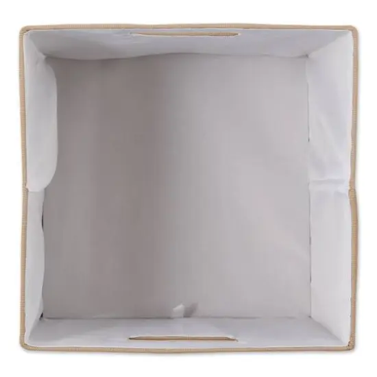 DII&reg; 13" Polyester Solid Storage Cube Stone {4}