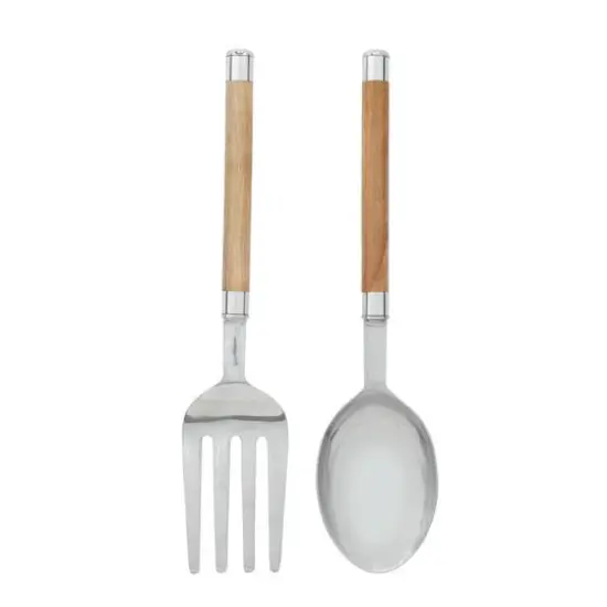 Wood & Aluminum Utensil Wall D&eacute;cor Set {1}