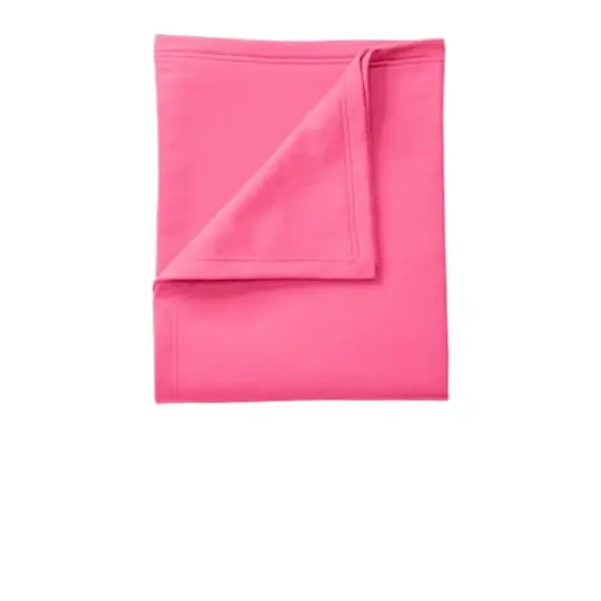 Port & Company&reg; Core Fleece Sweatshirt Blanket Neon Pink {1}