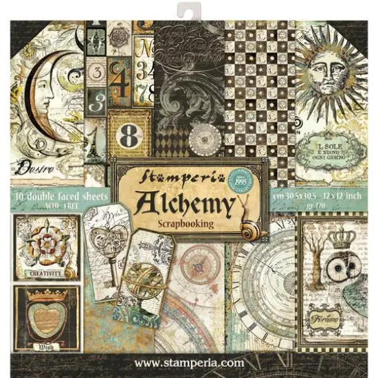 Stamperia Alchemy Double-Sided Paper Pad, 12" x 12" {1}